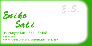 eniko sali business card
