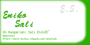 eniko sali business card